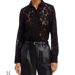 Ultra Pink embroidered Black shirt